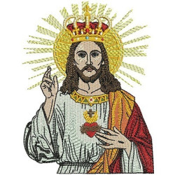 Embroidery Design Christ King Of 14 Cm