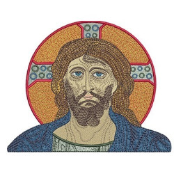 Matriz De Bordado Jesus Bizantino 15 Cm