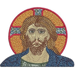 Embroidery Design Jesus Byzantine 9 Cm
