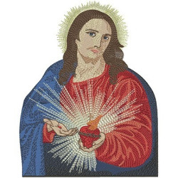 Embroidery Design Sacred Heart Of Jesus 6