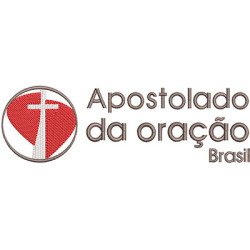 Matriz De Bordado Apostolado Da Oração Brasil 20 Cm