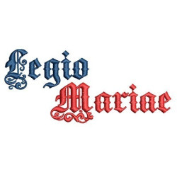 Embroidery Design Legio Mariae 10 Cm