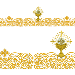 Embroidery Design Golden Set With Chalice