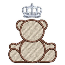 Embroidery Design Contoured Bear 4