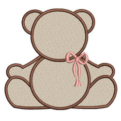 Embroidery Design Contoured Bear 8