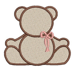 Embroidery Design Contoured Bear 17