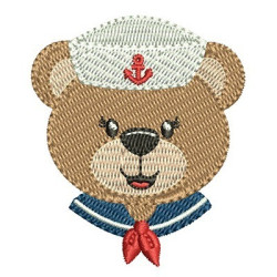 Embroidery Design Bear Sailor Female 8