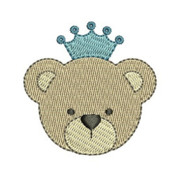 Embroidery Design Crown Bear 2