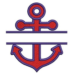 Embroidery Design Anchor To Write 1cm