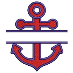 Embroidery Design Anchor For Writing 1.5 Cm