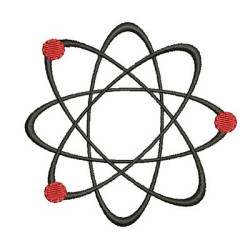 Diseño Para Bordado átomo 2