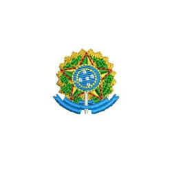 Diseño Para Bordado Escudo República Federativa Do Brasil 2,5cm