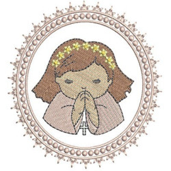 Embroidery Design Frame First Communion 6