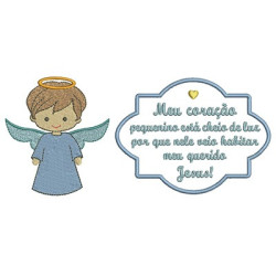 Embroidery Design First Communion With Prayer 7