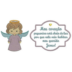 Embroidery Design First Communion With Prayer 8