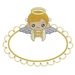 Embroidery Design Angel Frame 3