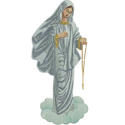 Diseño Para Bordado Nuestra Señora De Medjugorje 3