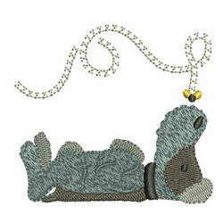 Embroidery Design Schnauzer And Bee