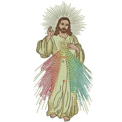 Embroidery Design Jesus Merciful 18 Cm