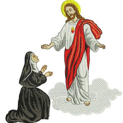 Matriz De Bordado Jesus E Margarida Maria 4