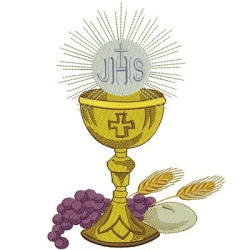 Embroidery Design Chalice 20 Cm Complete