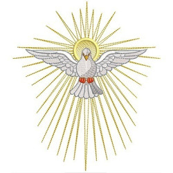 Embroidery Design Divine Spirit Holy 19 Cm