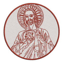 Diseño Para Bordado Medalla San Judas Tadeu