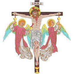 Matriz De Bordado Jesús Crucificado 18cm