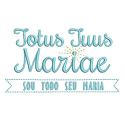 Matriz De Bordado Totus Tuus Mariae 3