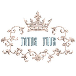 Embroidery Design Totus Tuus 4