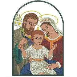 Embroidery Design Sacred Family 35 Cm