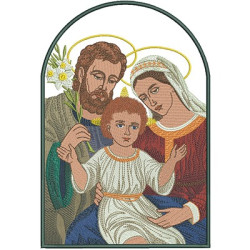 Embroidery Design Sacred Family 28 Cm