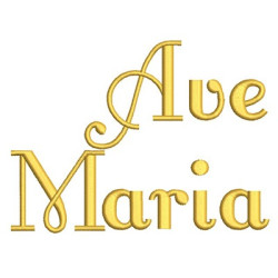 Embroidery Design Ave Maria 3