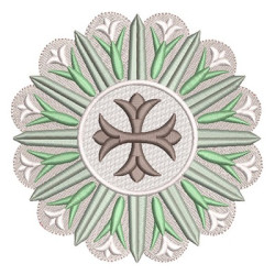 Embroidery Design Decorated Cross 106