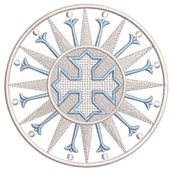 Embroidery Design Decorated Cross 109