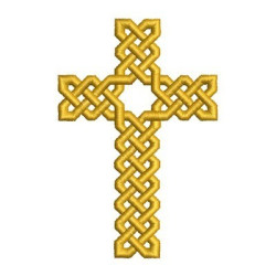 Embroidery Design Decorated Celtic Cross 127