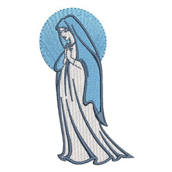 Diseño Para Bordado Virgen María 1