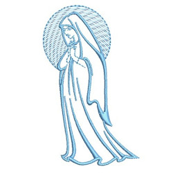 Diseño Para Bordado Virgen María 2