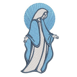 Diseño Para Bordado Virgen María 3