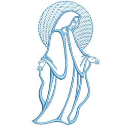 Embroidery Design Virgin Mary 4