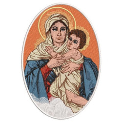 Embroidery Design Medal Mother Pilgrim 20 Cm
