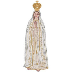 Embroidery Design Our Lady Of Fatima 22 Cm