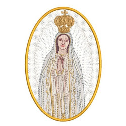 Embroidery Design Medal Our Lady Of Fatima 1