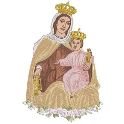 Embroidery Design Our Lady Of Carmel 30 Cm