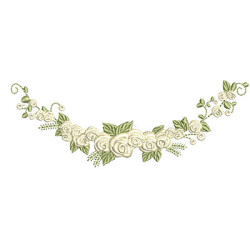 Embroidery Design Floral Arch 2