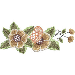 Embroidery Design Arrangement Of Flowers 2