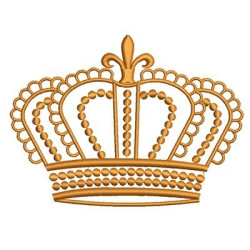 Embroidery Design Crown 12 Cm 2