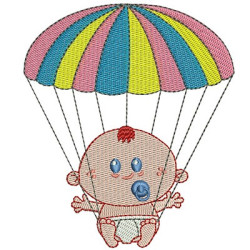 Embroidery Design Big Baby Parachute