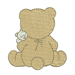 Embroidery Design Bear With Baby Verse