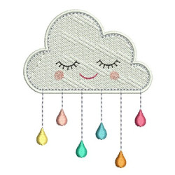 Embroidery Design Cloud Cute 4